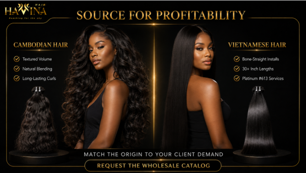 Cambodian vs. Vietnamese Hair: The Definitive B2B Comparison for Salon Professionals